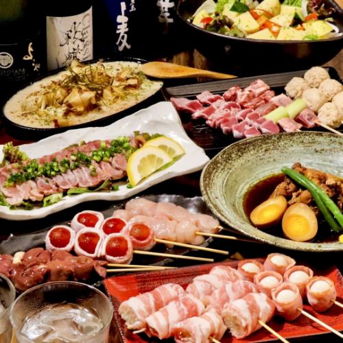 四代目炭蔵には2時間飲み放題付きコースも◎