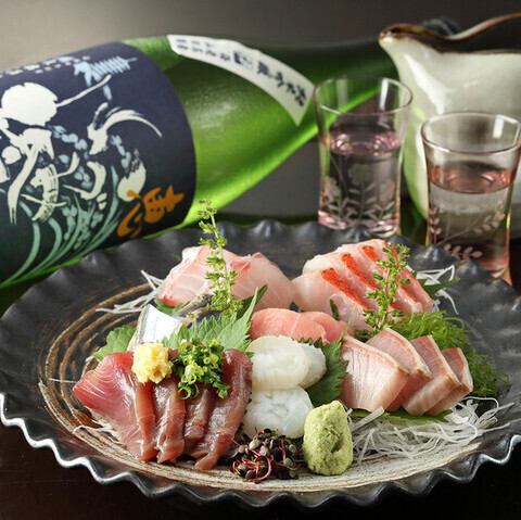 新鮮な食材のみを厳選。鮮度が活きる『お造り』は盛り合わせで