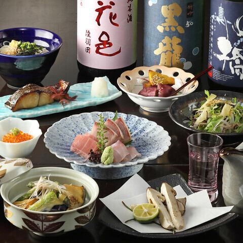 接待・会食・ご宴会に最適なコース料理も各種ご用意しております