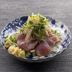 カツオ藁焼き薬味まみれ