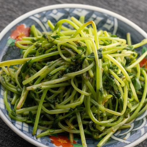 やみつき豆苗炒め