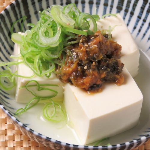 冷豆腐～自製濃郁味噌醬～