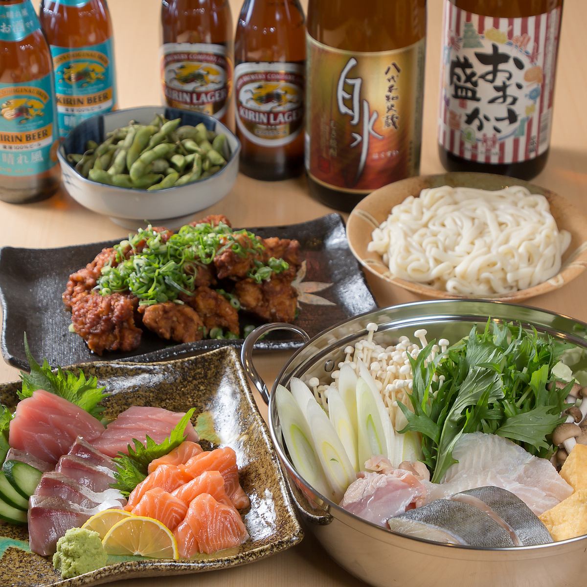 【新鮮な海鮮と多彩な飲み放題付きコース】原始焼きや炉端焼きをご堪能いただけます