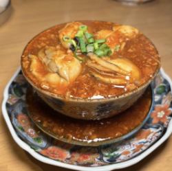 牡蠣の麻婆豆腐