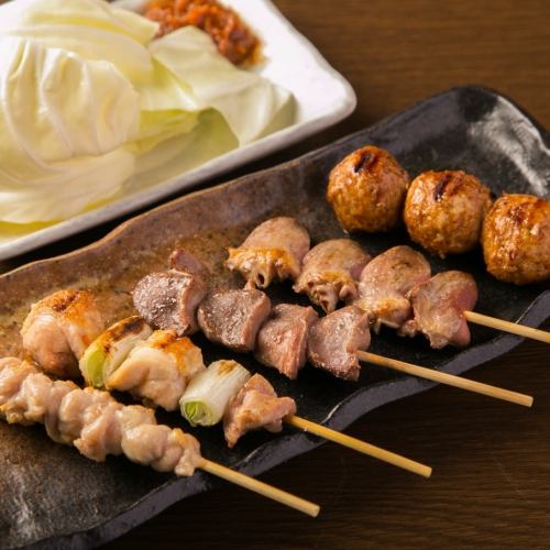 Assorted cabbage skewers