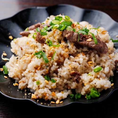 ラム肉ガーリックライス