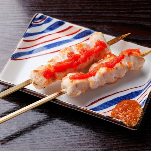 鶏ささみ焼きぷちぷち明太子ソース