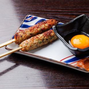 つくねの月見仕立て