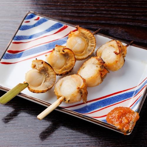 ホタテの炭火バター焼き