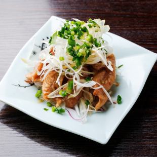 炭炙り鶏皮ポン酢