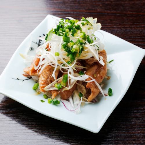 炭炙り鶏皮ポン酢