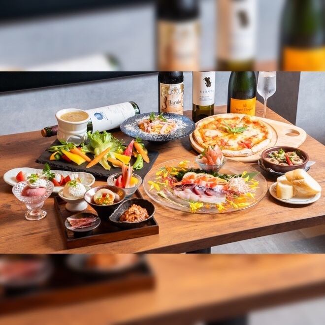 3時間飲み放題付きコース4500円（税込）～ご用意しております◎