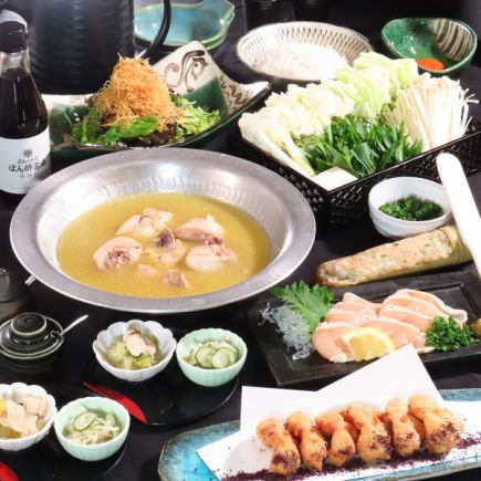 【有コース】◆当日OK◆≪各種宴会に≫水炊き/鶏たたき/唐揚げ含む全6品4500円(税込)