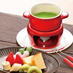 八女抹茶のチョコレートフォンデュ