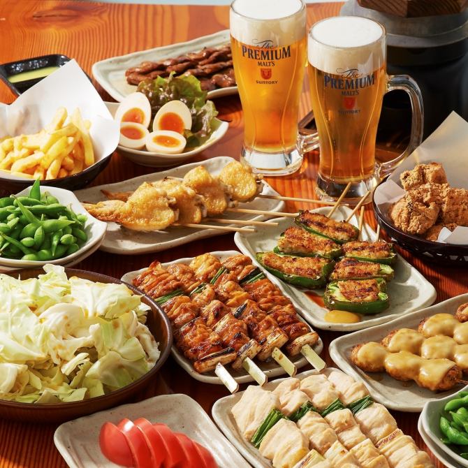 トリキ晩餐会 大人4名様よりご利用可能となりました 全品食べ飲み放題2時間 3278円 税込 鳥貴族 草薙店