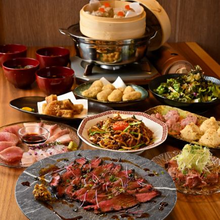 クロミツ竹6000円コース【日本酒付き】