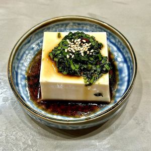 冷奴　-ニラ醤油-