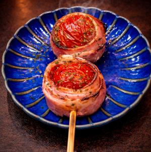 ミニトマトベーコン巻き