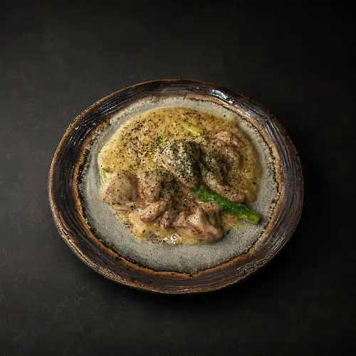 チキンとアスパラのクリーム煮