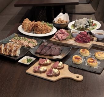 【2時間プレミアム飲み放題付き！】人気メニューを集めた宴会プラン全8品5500円(税込)