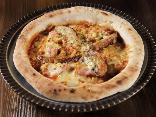 ベーコンポテトマヨのわんぱくピザ