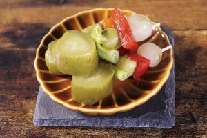 Bincho-style pickles