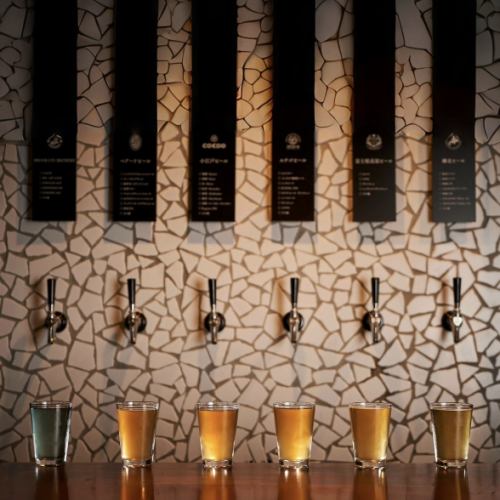 6タップのクラフトビール
