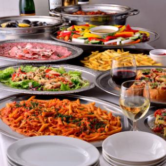 Menu di Festa 多人宴會方案♪ 包廂樓層提供自助餐和無限暢飲！