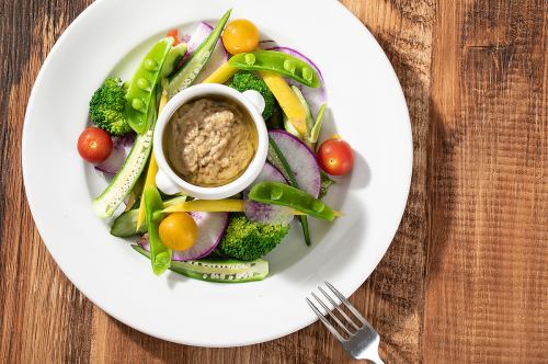 シーフードのサラダ