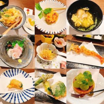 【3日前要予約！お電話で承ります】絶品デザート付♪特別・天麩羅コース◇6,000円（税込）