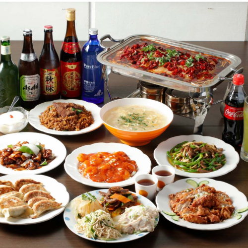 Order-style all-you-can-eat and drink options are also available!A wide variety of courses!