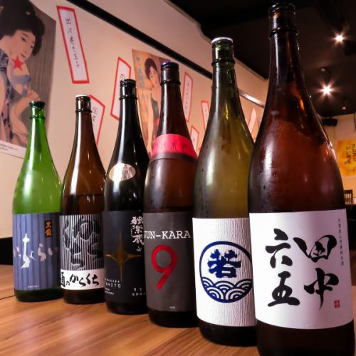 We have local sake carefully selected by the chef