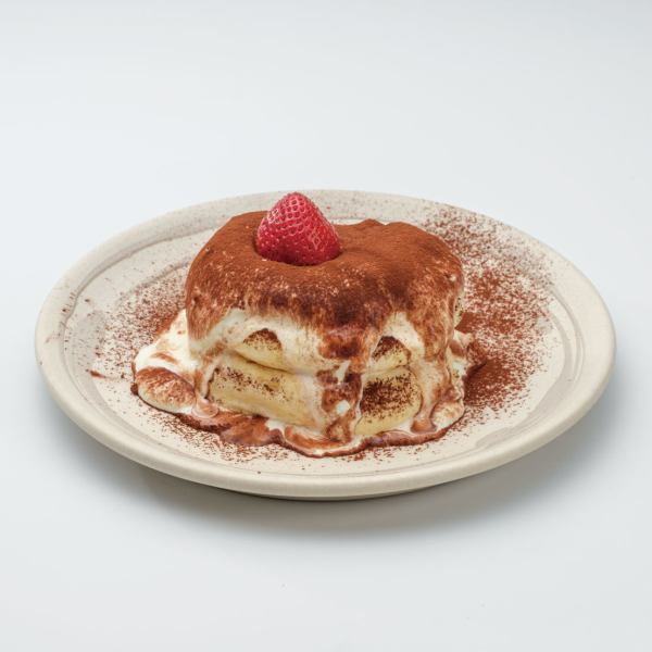 January 14th (Tue) - February 28th (Fri) Limited time seasonal special pancakes [Valentine's Tiramisu Pancakes]