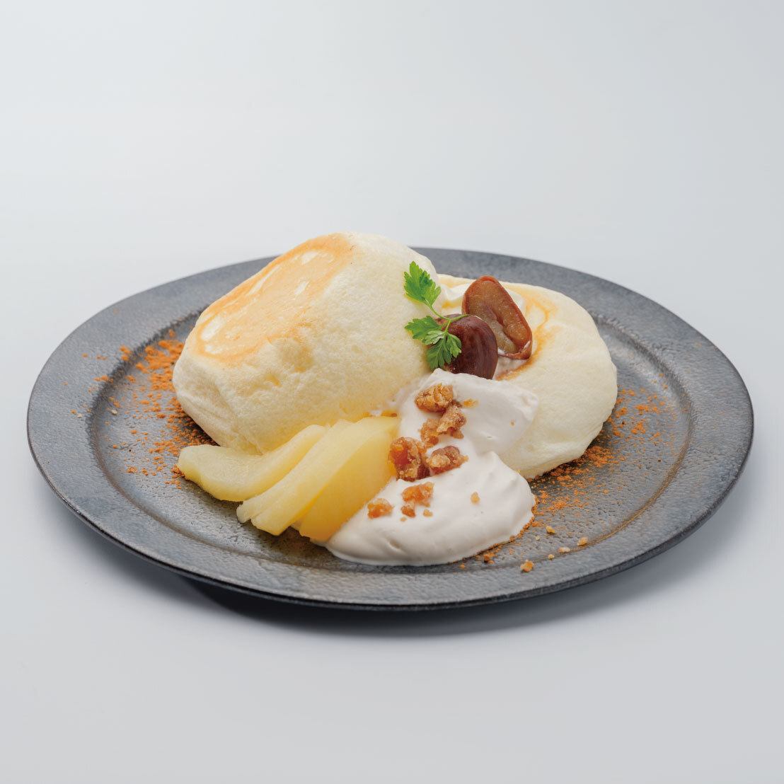 [Seasonal Special Pancake] Chestnut and La France Pancake