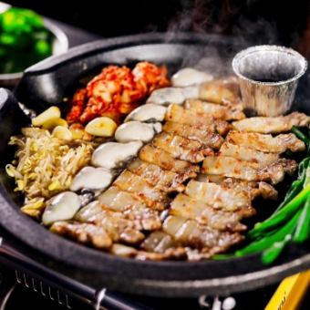 牡蠣とサムギョプサル贅沢食べ放題!80品2時間満喫プラン 3980円!