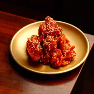鶏皮ヤンニョム揚げ