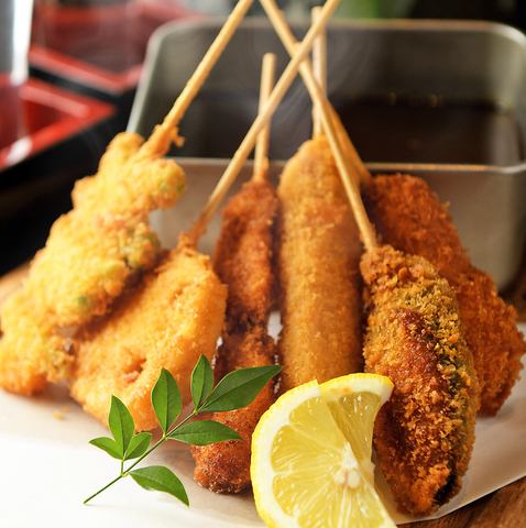 Deep-fried skewers