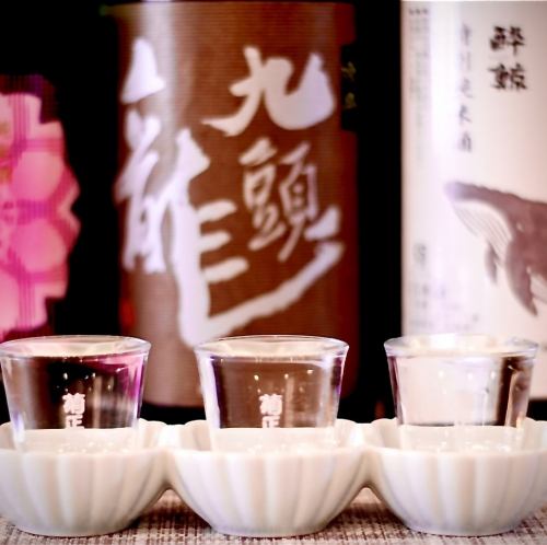 We have delicious sake that matches the season.