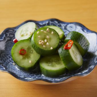 魚醤で漬けたきゅうり一本漬け