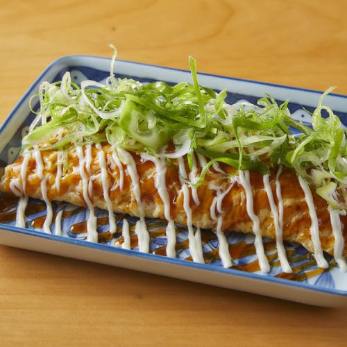 たっぷり九条ネギの海鮮とんぺい焼き