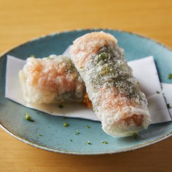 揚げ春巻き　博多明太子と大葉