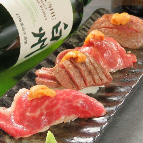 生海胆4种肉寿司拼盘