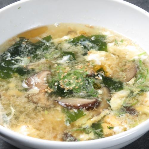 Wakame egg soup/Tail soup