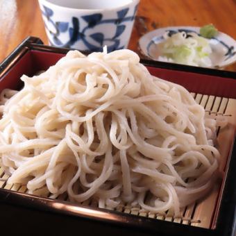Steamed soba noodles