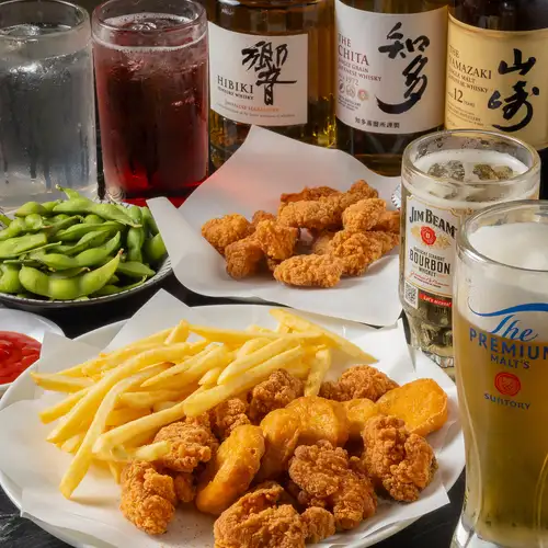 枝豆や唐揚げに焼き鳥！お酒が進む定番メニューが勢揃い