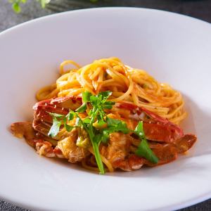 ワタリ蟹とトマトパスタ