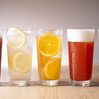 多彩なドリンクメニュー