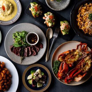 【점심/브런치에◎】 선택할 수 있는 생 파스타 포함 충실의 전 5품·1.5H 음료 무제한 2980엔