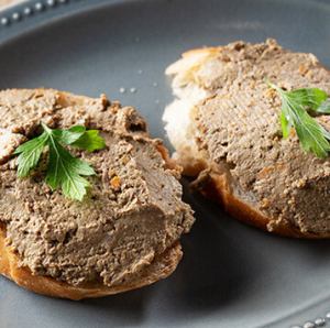 Domestic White Liver Mousse Bruschetta (2 pieces)
