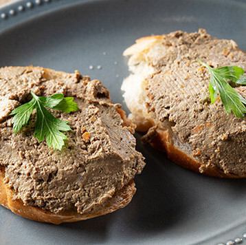 国産白レバームースのブルスケッタ(2P)